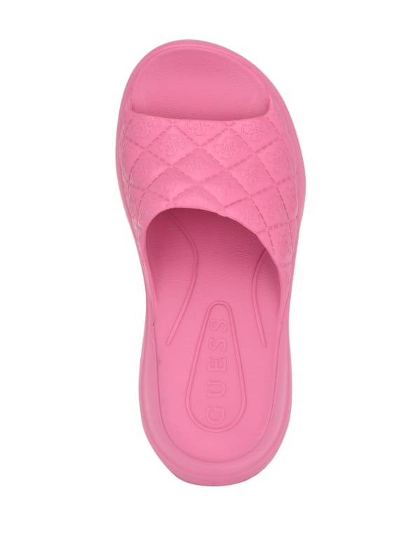 Pink guess slides deals