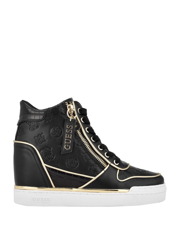 Observar Similar Cerco Fiora Logo Wedge Sneakers | GUESS