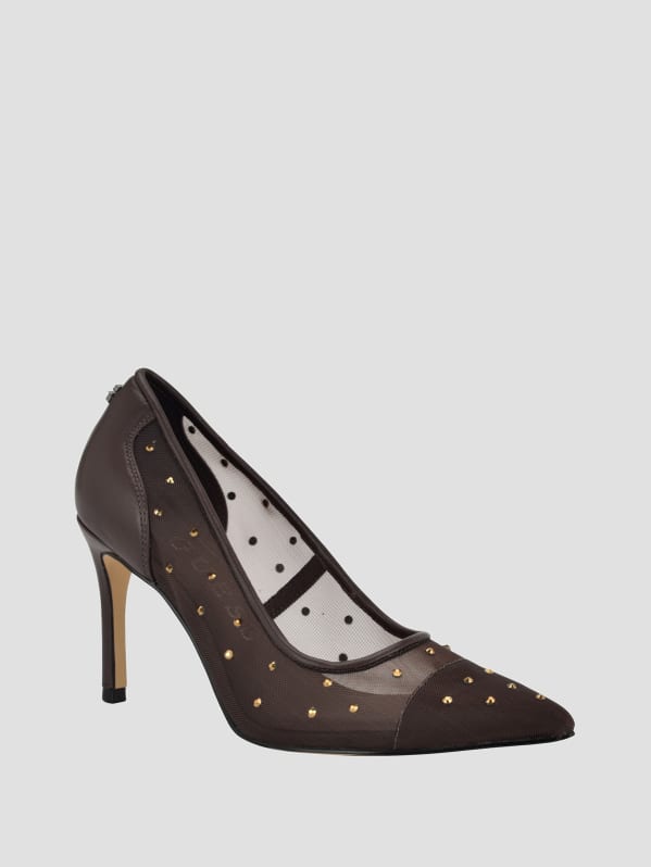 Rhinestone Mesh Pumps GUESS Canada