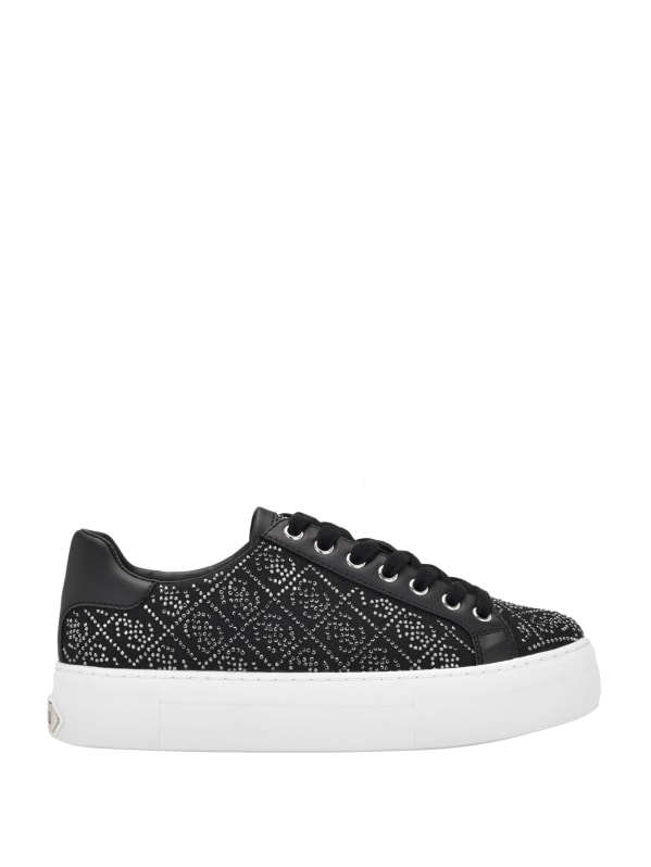 Gelsen Rhinestone Logo Low-Top Sneakers | GUESS