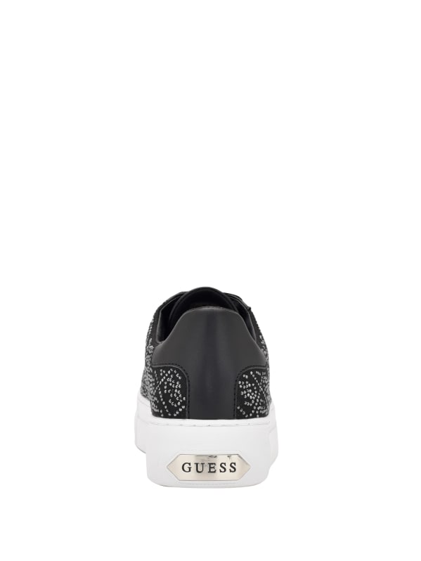 Gelsen Rhinestone Logo Low-Top Sneakers | GUESS