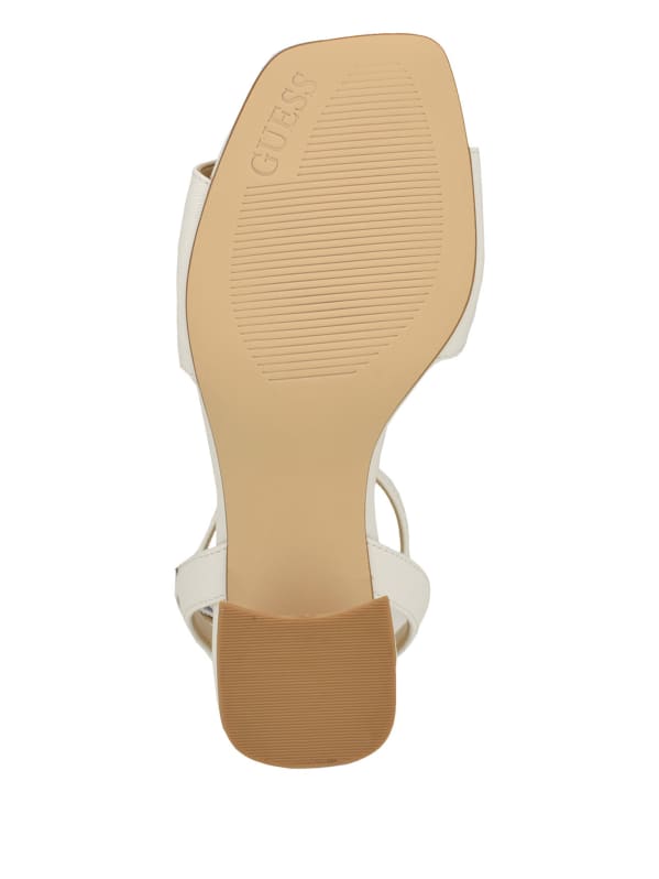 GUESS Gelyae Block Heels Gold 7.5