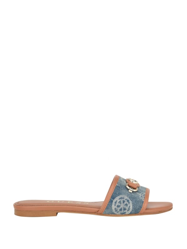 Jeena slide shop flat sandals
