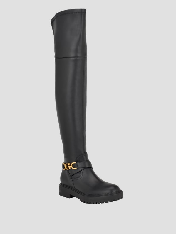 Jellio Buckle Knee High Boots GUESS