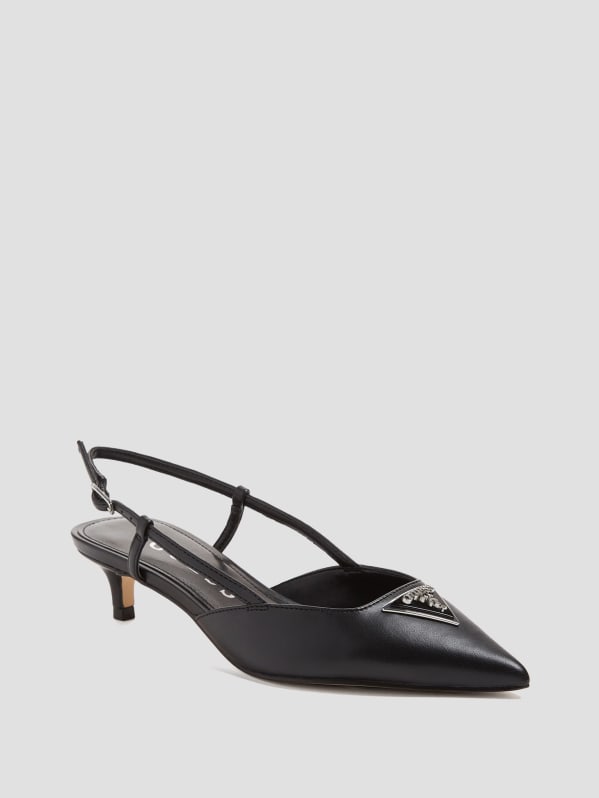 Kitten Heel Slingback Shoes