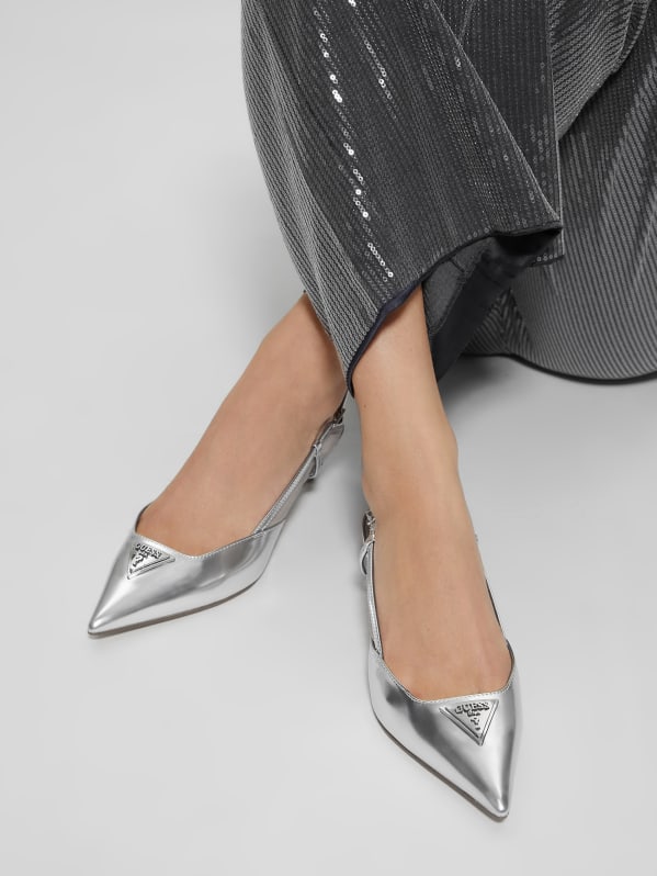 Jesson Triangle Kitten Heels GUESS Canada