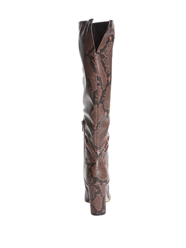 Brown hotsell snake boots