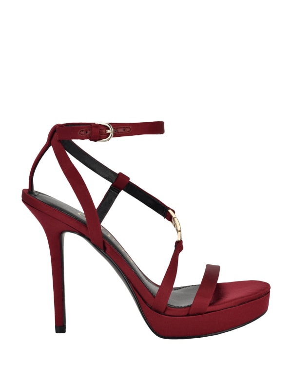 Guess red high heels shop