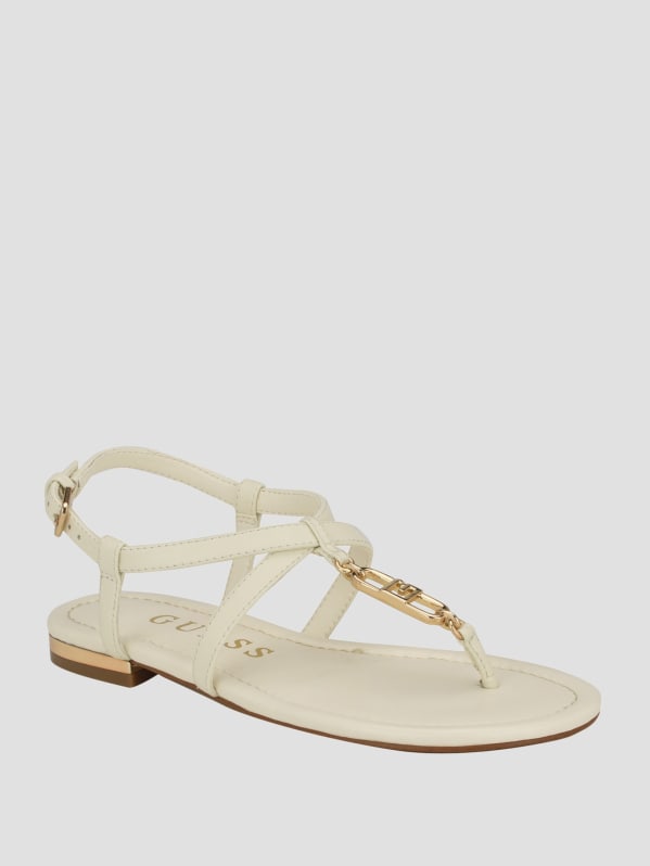 Meaa Chain T Strap Sandals GUESS Canada