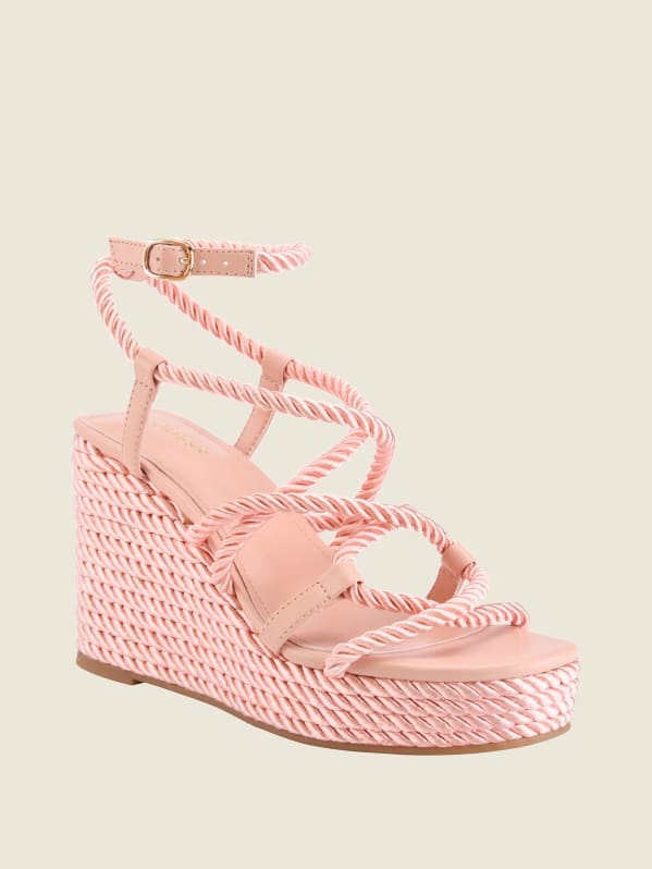 Natesha Strappy Rope Wedges GUESS