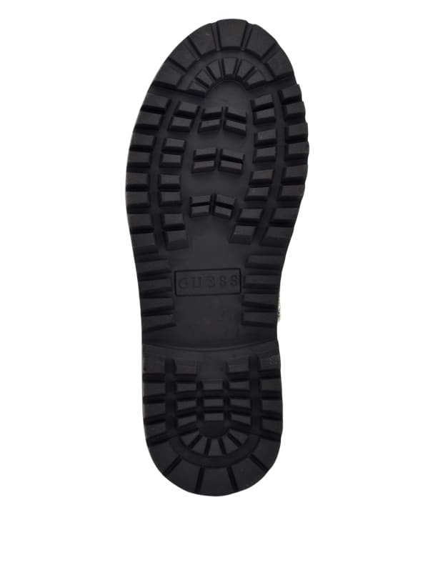 Guess white combat boots new arrivals