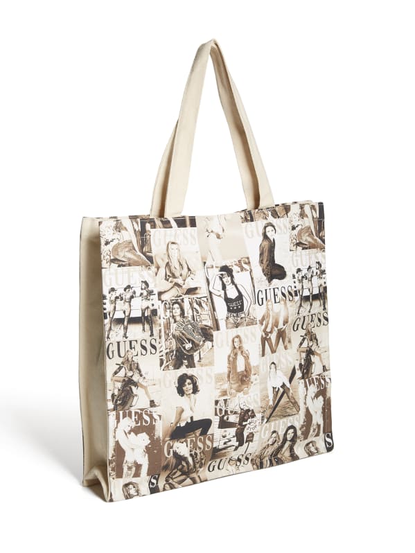 Guess canvas tote 2025