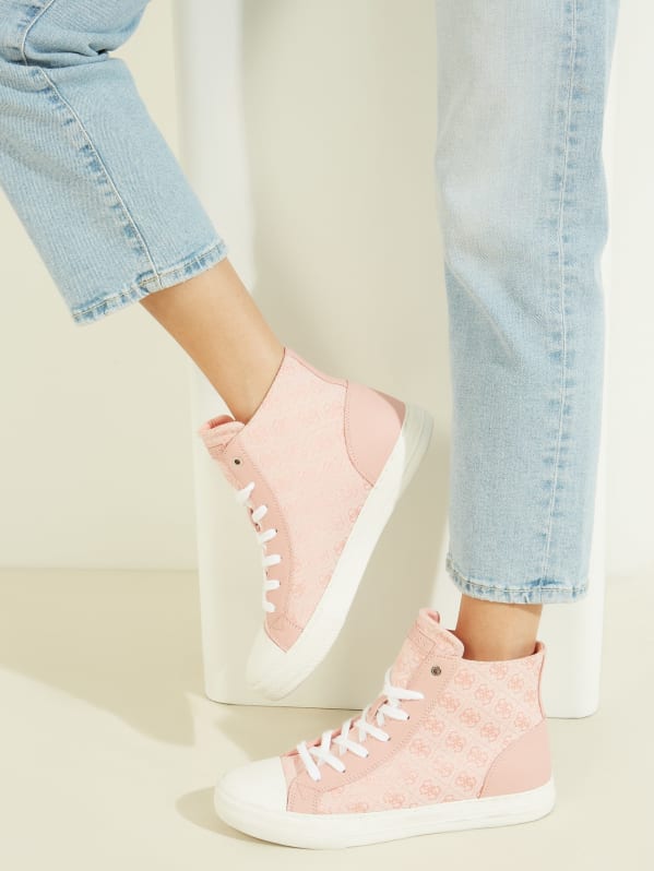 Guess red high tops hotsell