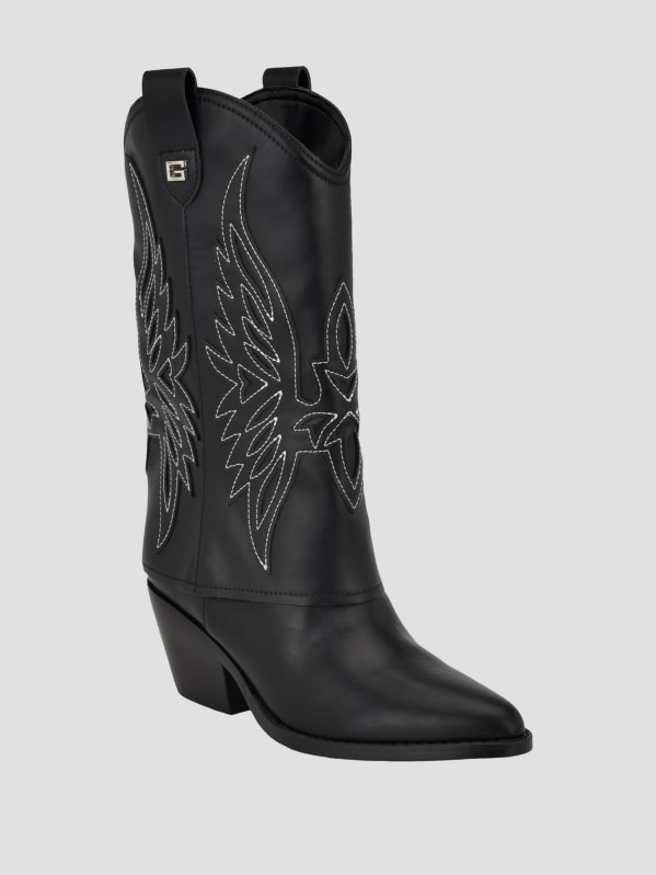 Raegan Fold Over Cowboy Boots GUESS