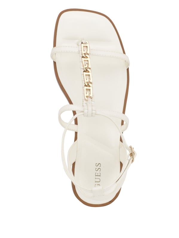 Guess white sandals on sale