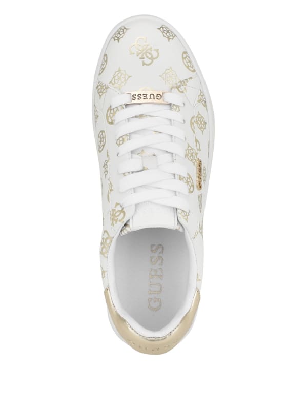 Renzy Debossed Logo Low-Top Sneakers | GUESS