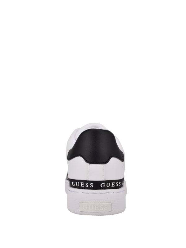 Rinzed Logo Trim Low-Top Sneakers | GUESS Canada