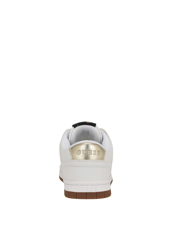 White and gold guess sneakers hotsell