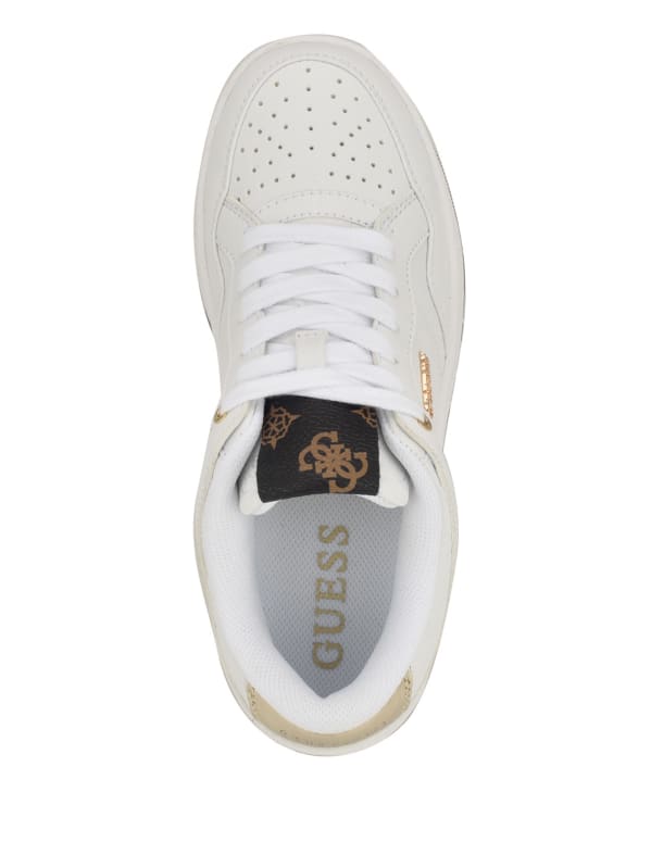 GUESS Rubinn Faux leather Sneakers White 6.5