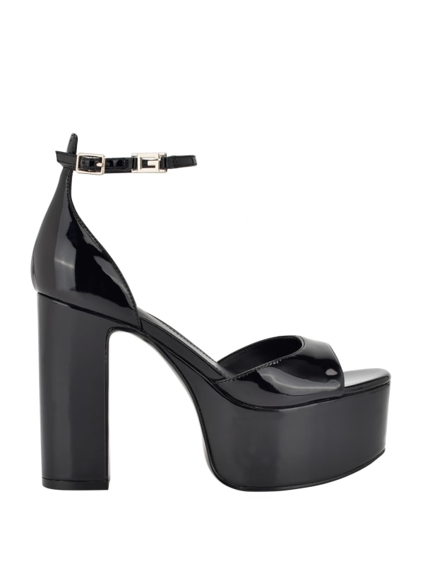 Platform black deals sandal heels