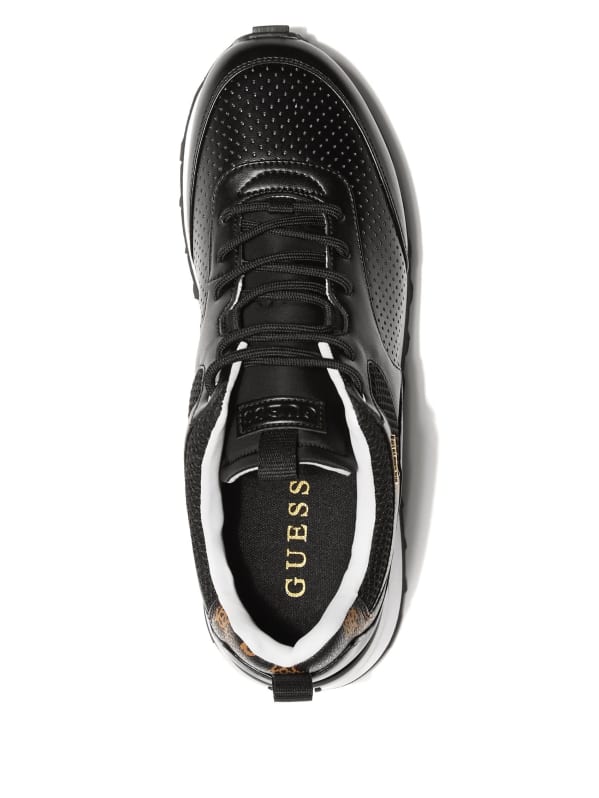 Selvie Perforated Sneakers | GUESS Canada