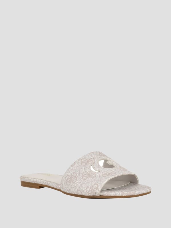 Tashia Logo Slide Sandals GUESS