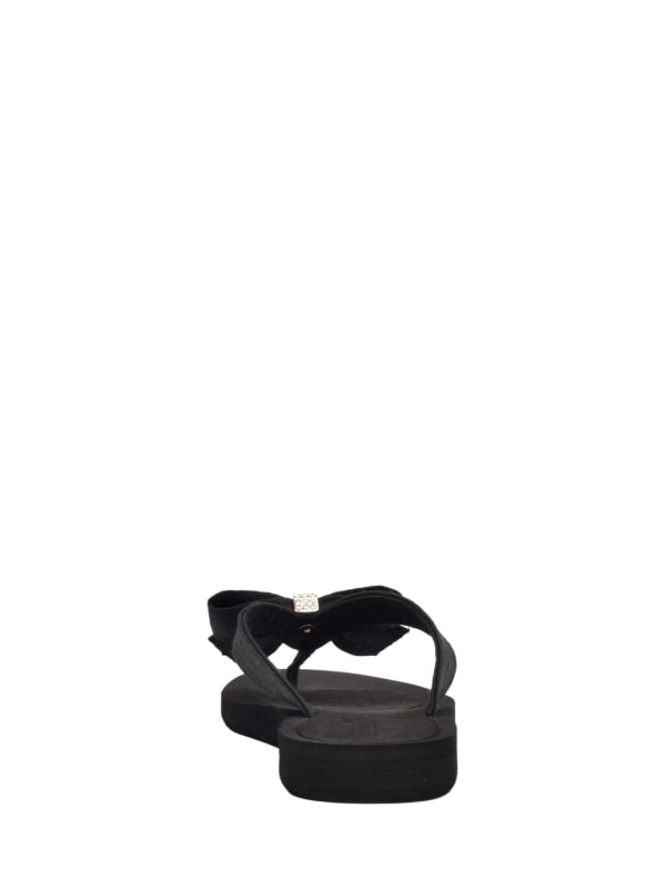 Guess bow tie flip flops top
