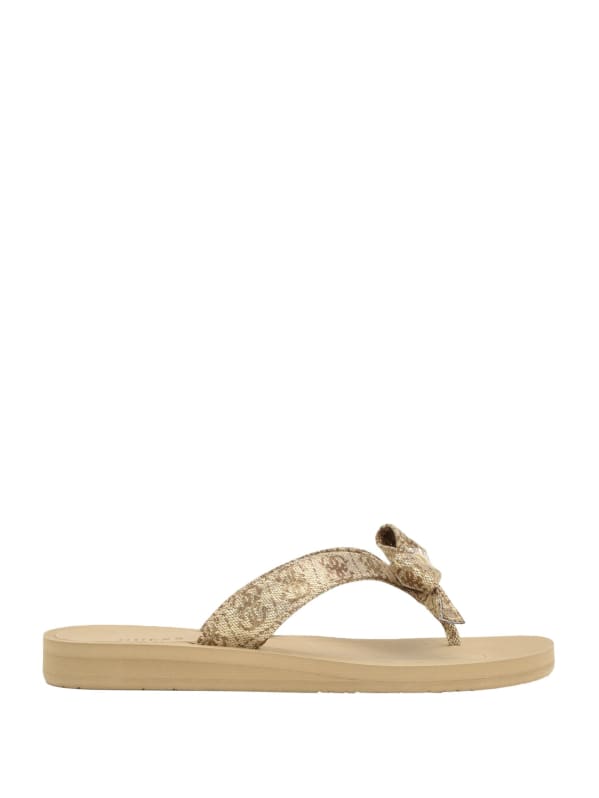 Guess bow tie flip flops hot sale