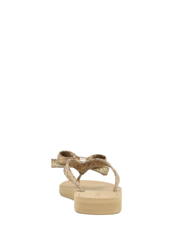 Guess gold flip flops clearance