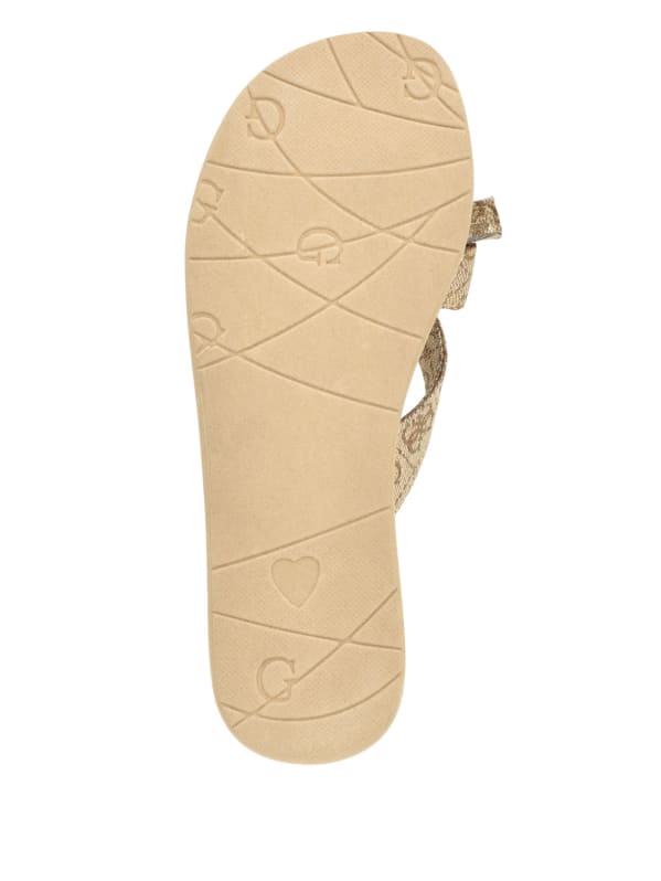 Guess bow tie flip flops clearance