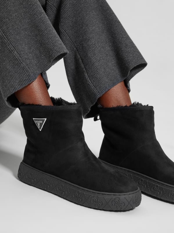 Lined booties hot sale