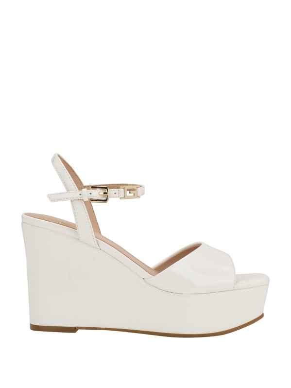 Guess white outlet wedges