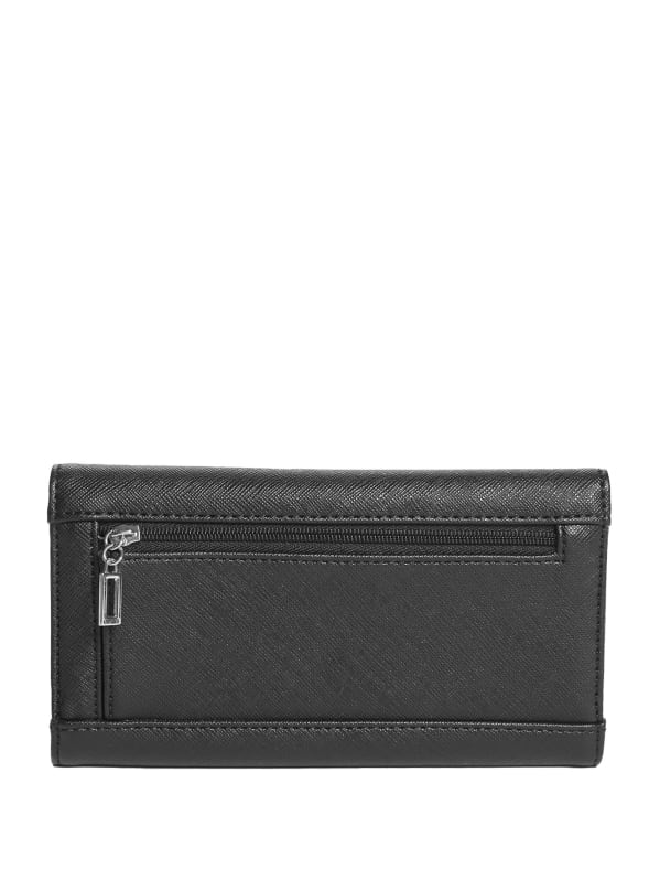Abree Logo Saffiano Slim Wallet GUESS Factory