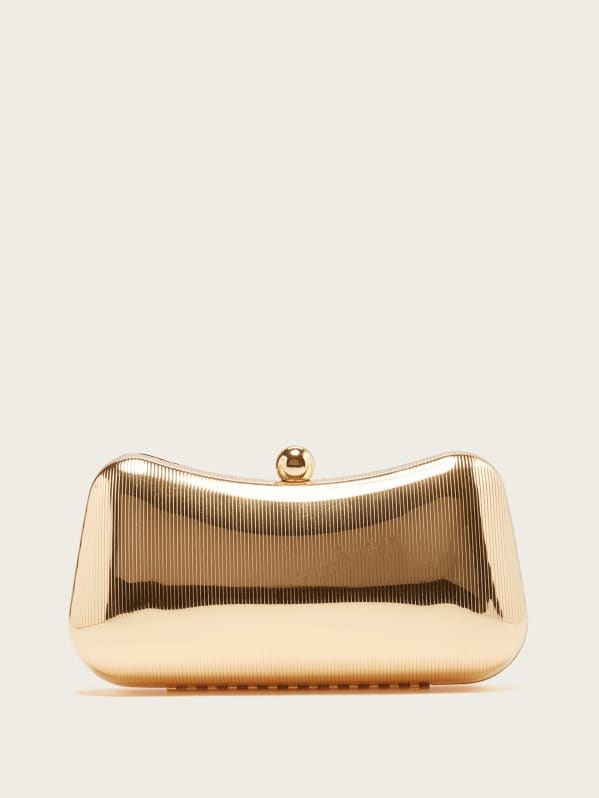 Guess gold clutch deals