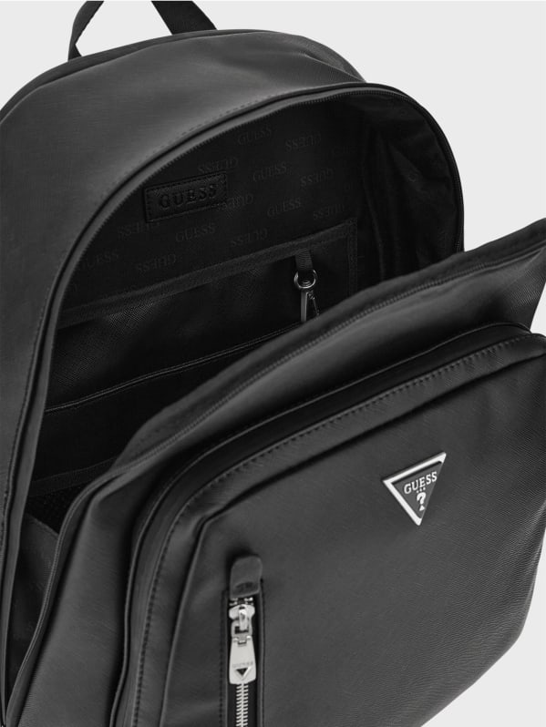 Faux-Leather Saffiano Backpack | GUESS Canada