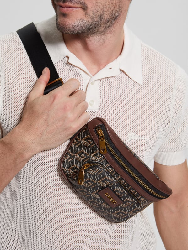 Guess waist bag black discount