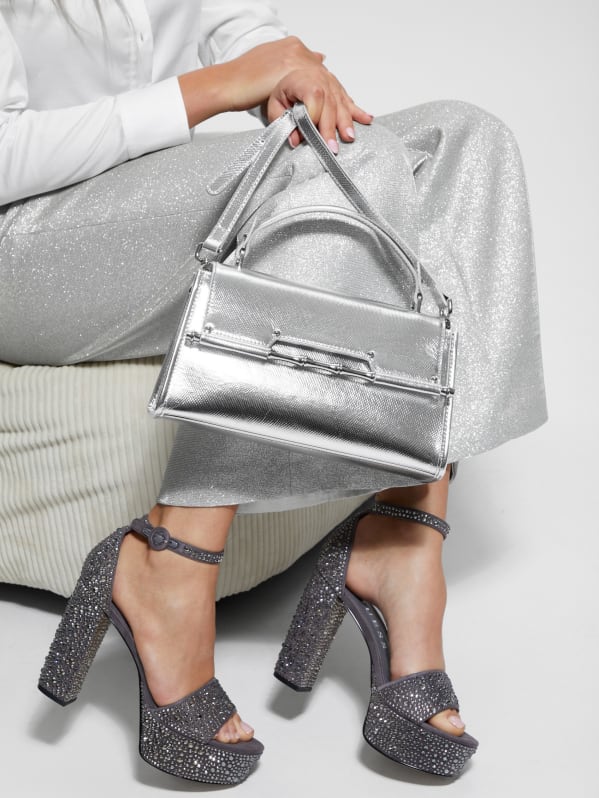 Guess metallic handbag sales