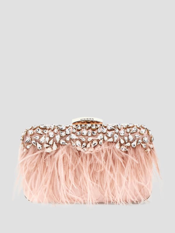Eldey Embellished Clutch GUESS
