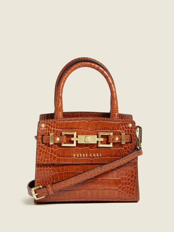 Leather mini satchel clearance