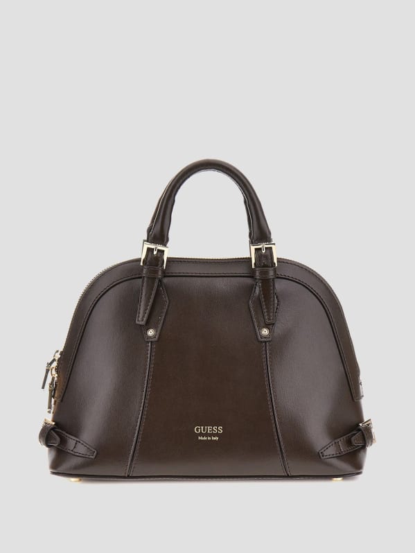 New Adele Luxe Leather Small Dome Satchel Marciano