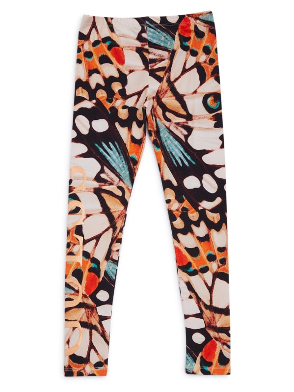 Pack of 5 Butterfly Print Leggings with Elasticated Waistband