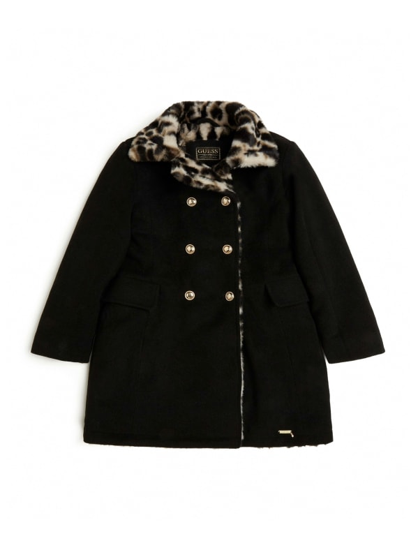 Buy Black Faux Fur Jacket 16, Coats