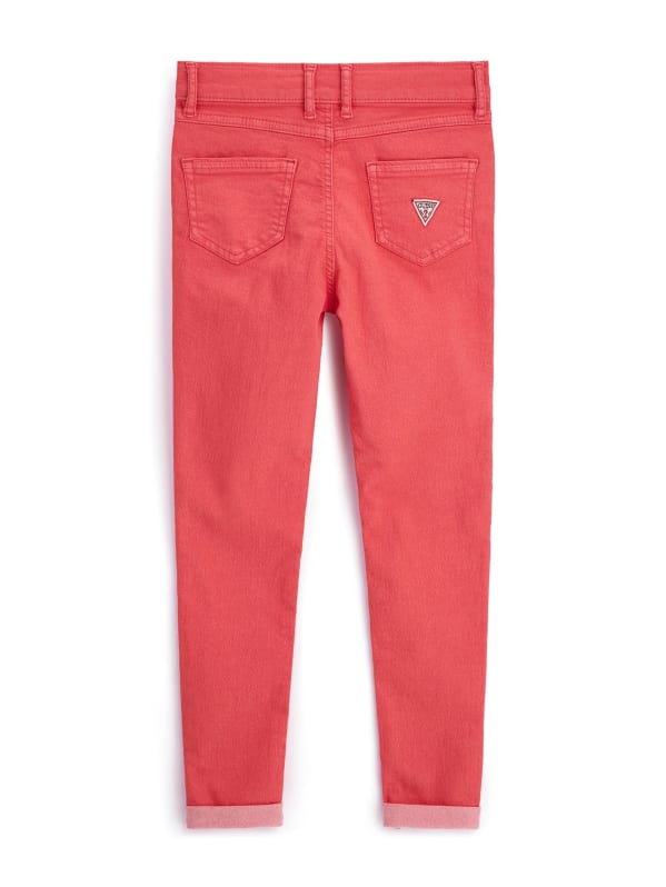 Eco Colored Stretch Denim Pants 7 16 GUESS Canada