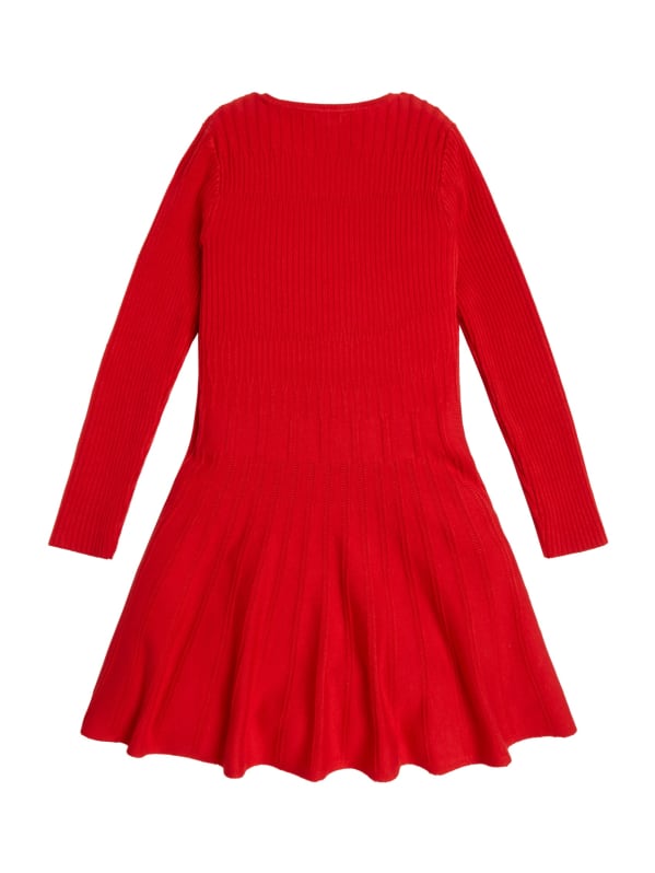 Kids red sweater clearance dress