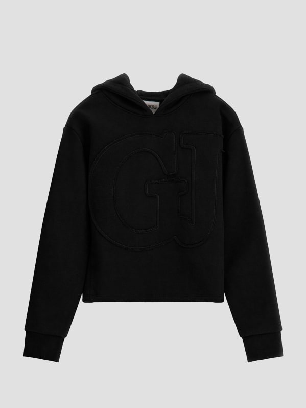 Guess cropped hoodie hotsell