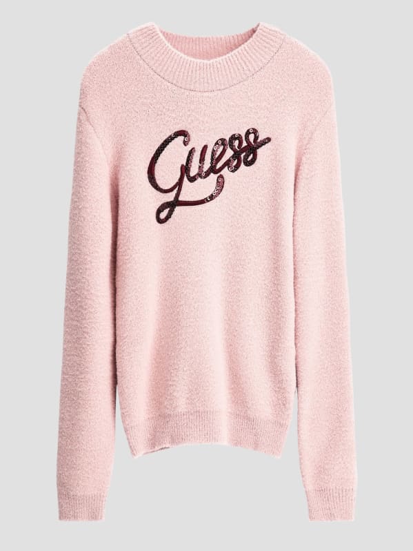 Pink fuzzy sweatshirt online