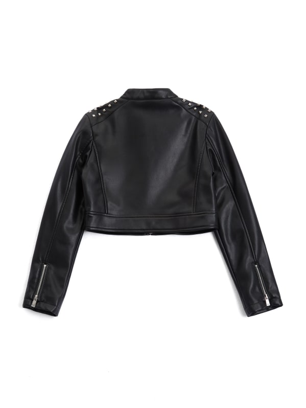 Girls pleather jacket top