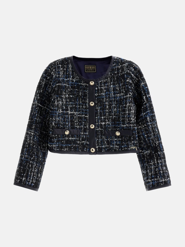 Lurex Trim Boucle Jacket