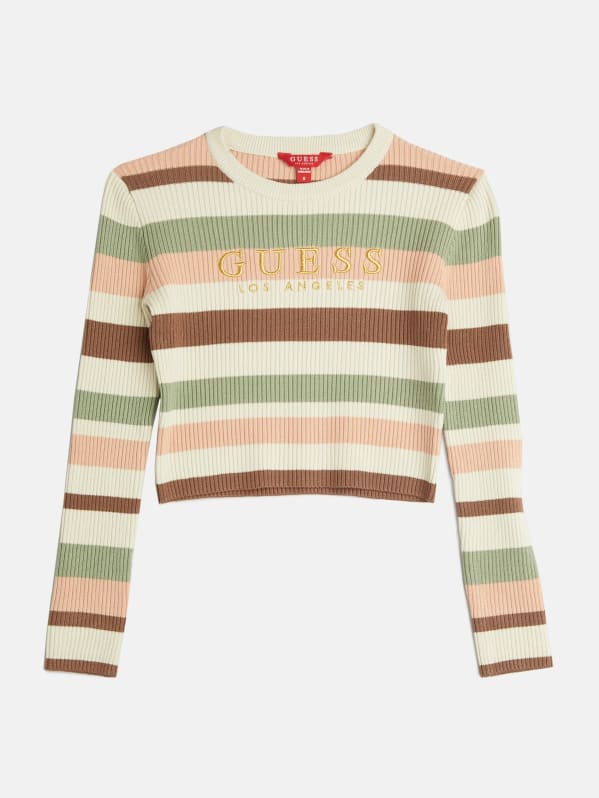 Guess long sleeve crop top 2025