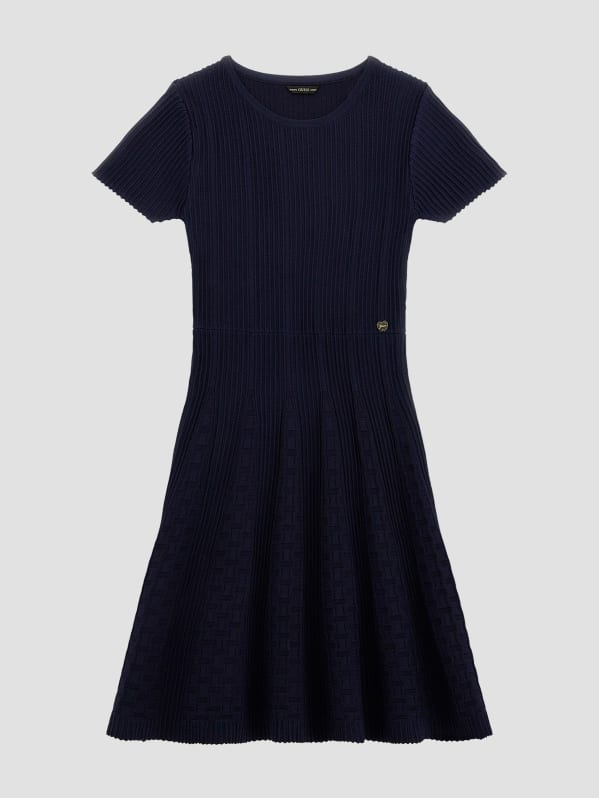 GUESS Corine Sweater Dress 7 16 Blue